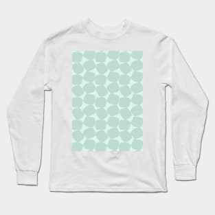 Bold Geometric Pattern 2 in Aqua Long Sleeve T-Shirt